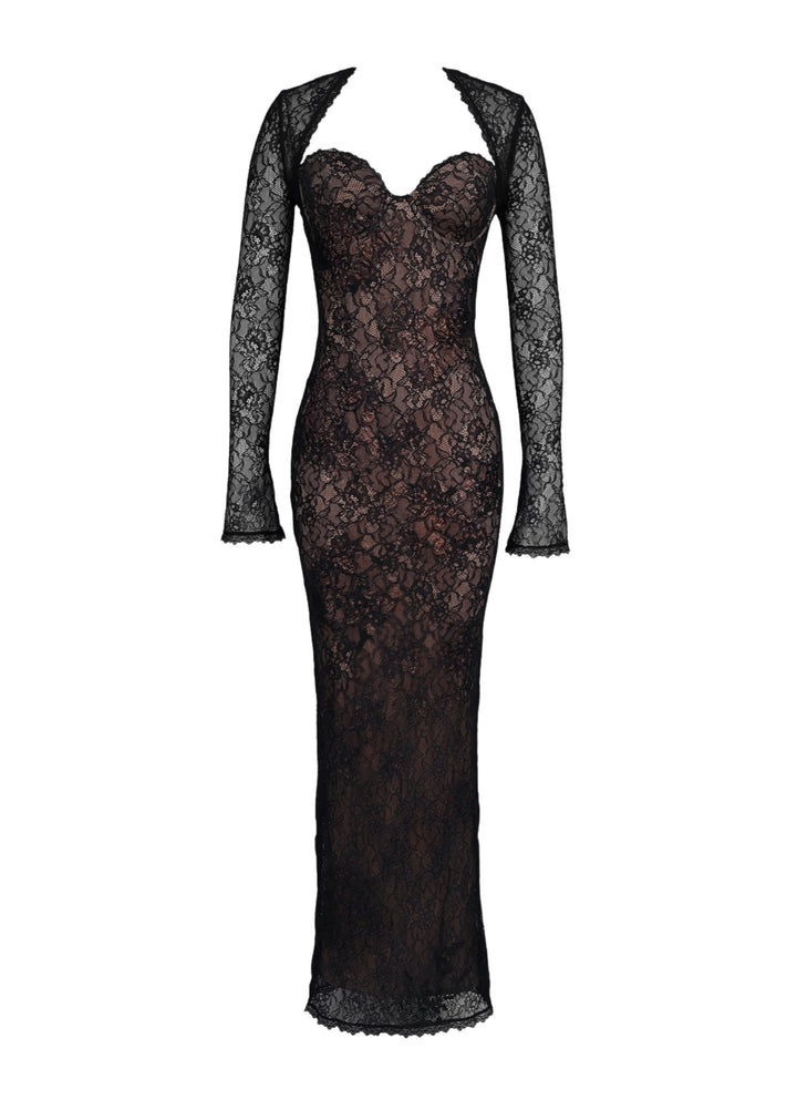 Clara | Elegant And Sophisticated Lace Maxi Dress 0