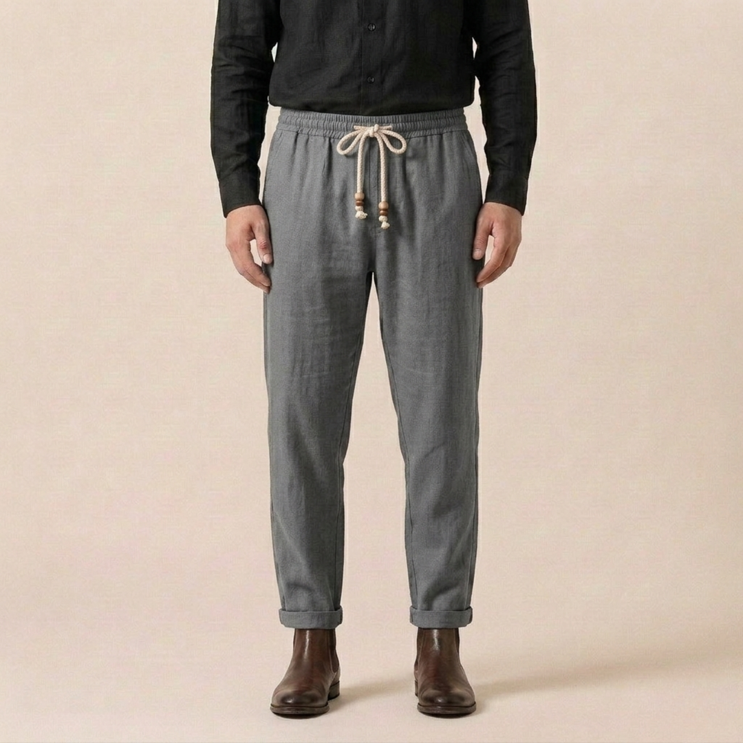 Daniel | Lightweight and Breathable Linen Summer Trousers 4