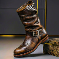Elliot | Timeless Distressed Leather Heritage Boots