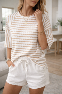Kristin | Casual And Breathable Striped Cotton T-Shirt