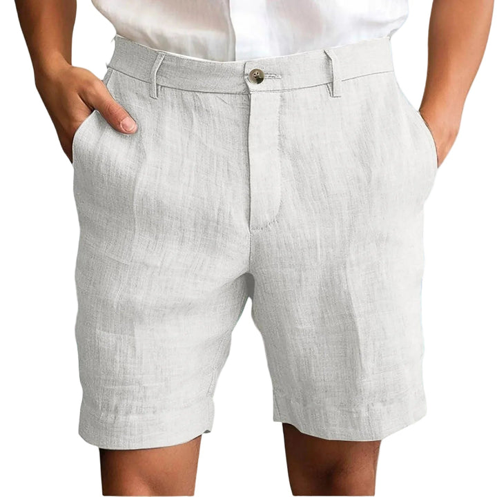 David | Comfortable and airy linen men's shorts 10