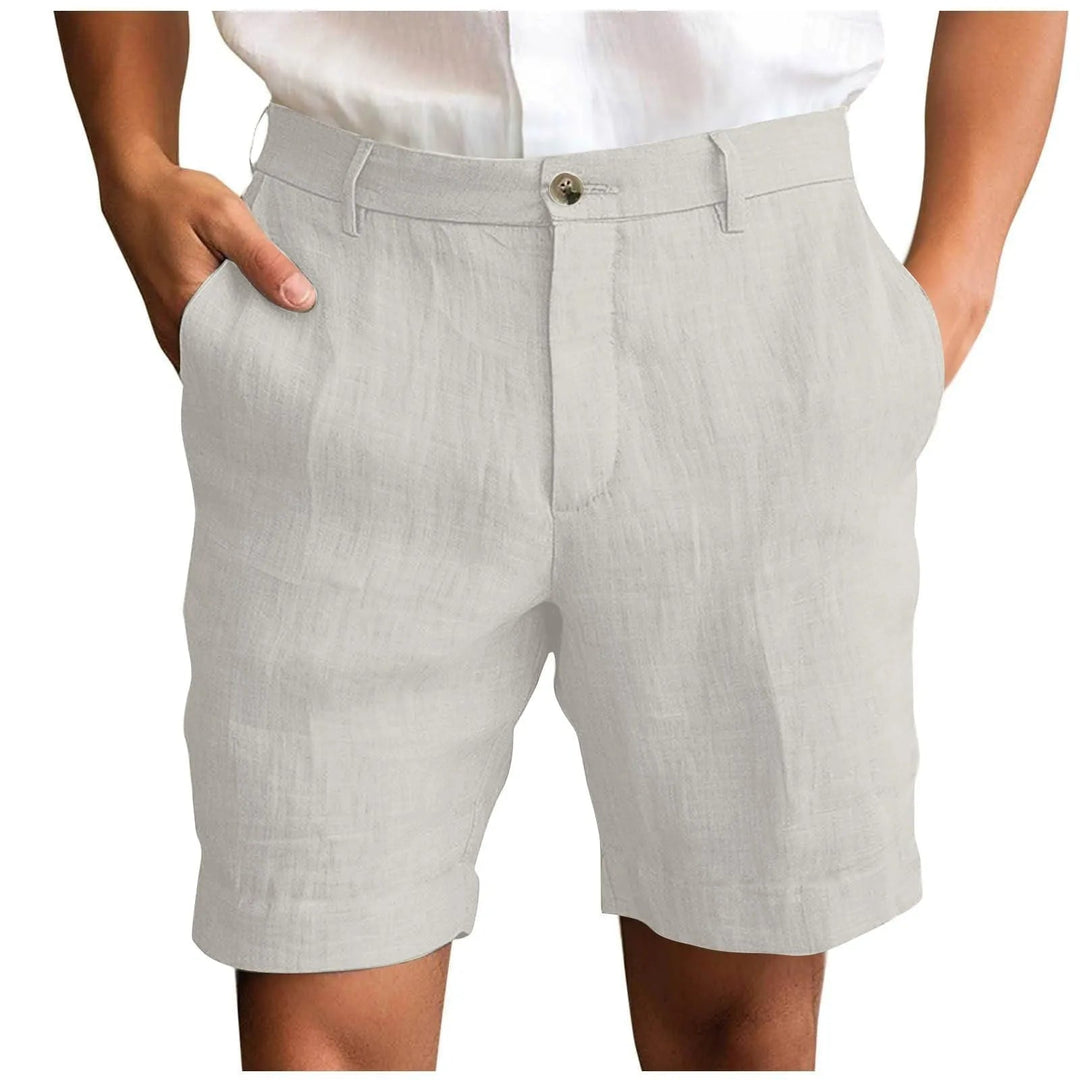 David | Comfortable and airy linen men's shorts 9