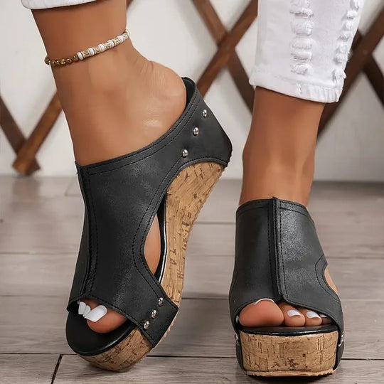Delilah | Modern Orthopedic Wedge Sandals with Adjustable Comfort 1