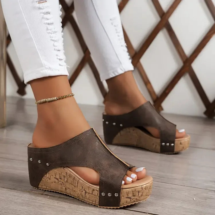 Delilah | Modern Orthopedic Wedge Sandals with Adjustable Comfort 3