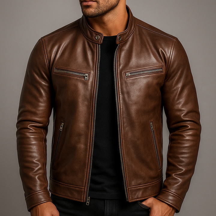 Dennis | Bold and Classic Heritage Leather Jacket 0