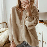 Emma | Soft and Classic Button Front Knit Cardigan