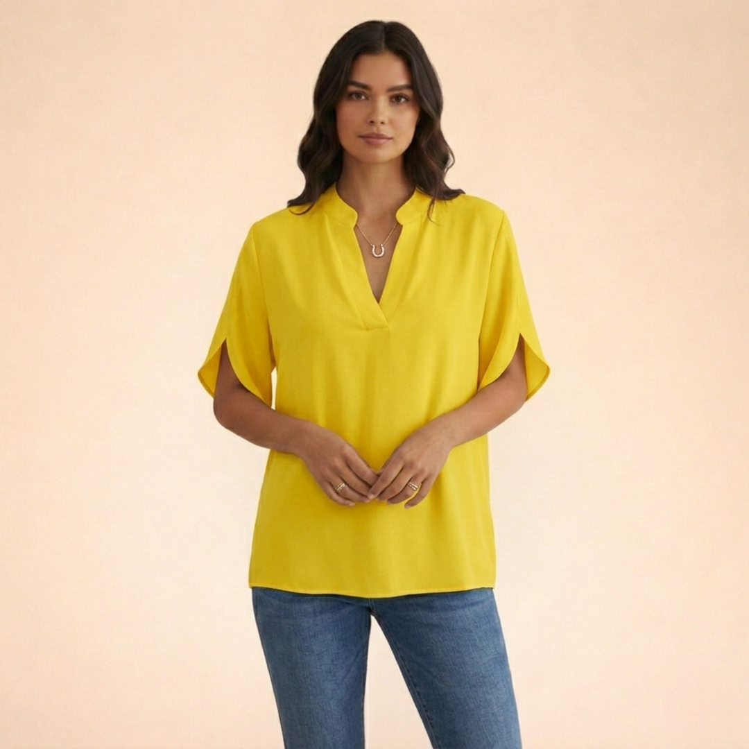 Elamira | Women’s Blouse – Elegant, Comfortable & Versatile V-Neck Design 3