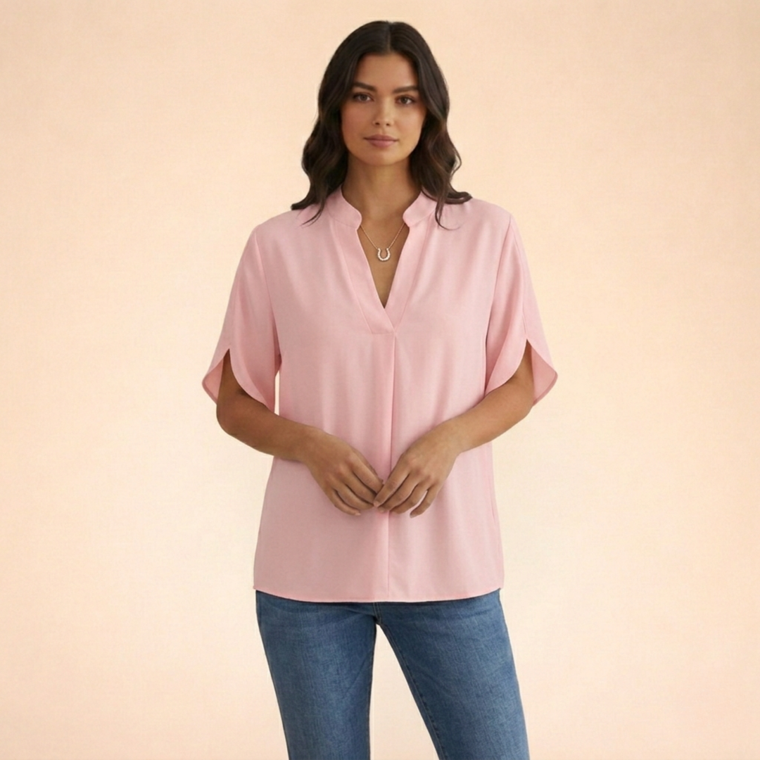 Elamira | Women’s Blouse – Elegant, Comfortable & Versatile V-Neck Design 4
