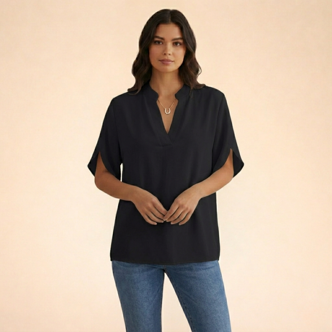 Elamira | Women’s Blouse – Elegant, Comfortable & Versatile V-Neck Design 5