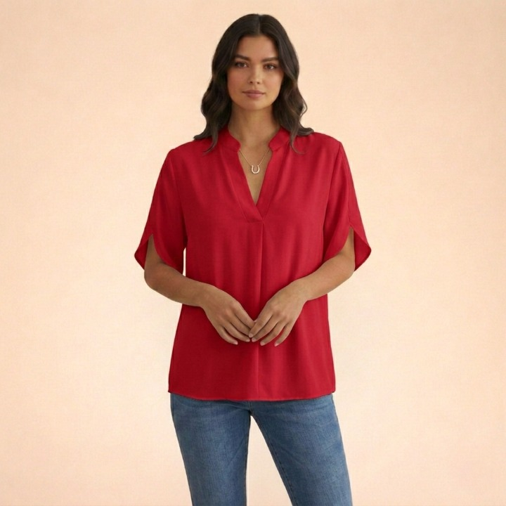 Elamira | Women’s Blouse – Elegant, Comfortable & Versatile V-Neck Design 9