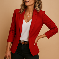 Victoria | Elegant And Tailored One Button Blazer