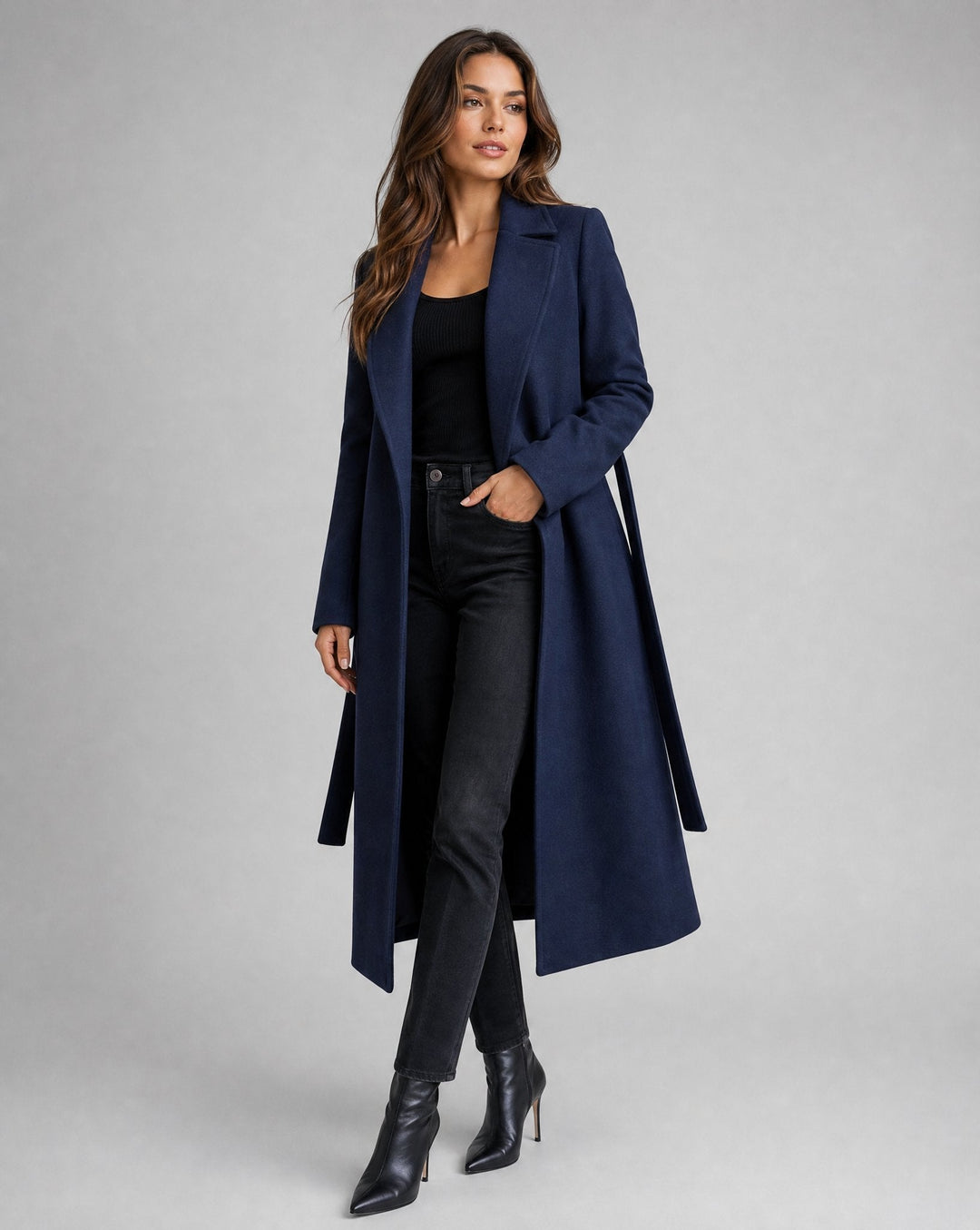 Elena | Elegant And Warm Wool-Blend Trench Coat 0