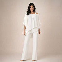 Emily | Modern Off Shoulder Wide Leg Summer Set