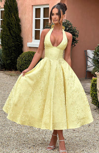 Seraphina | Refined & Lightweight V-Neckline Wedding Guest Dress
