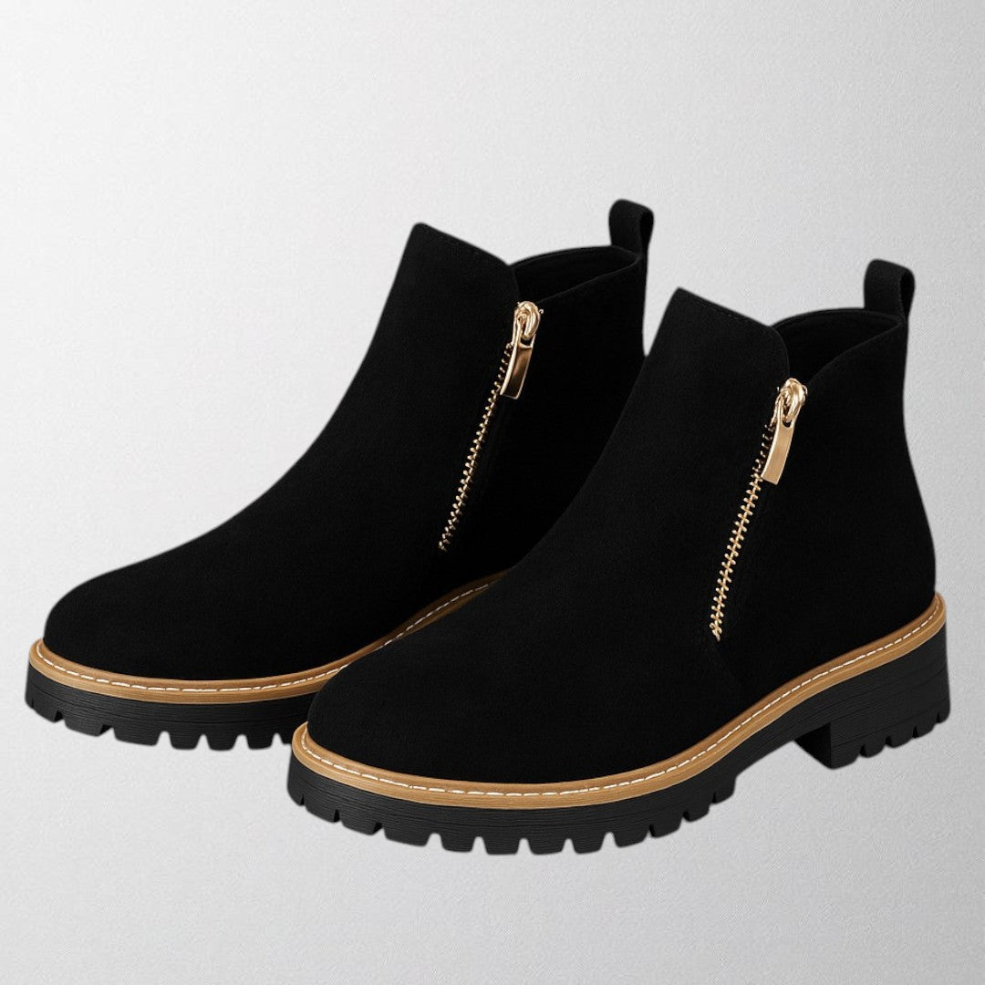 Elizabeth | Comfortable And Elegant Round-Toe Boots With Side Zip 6