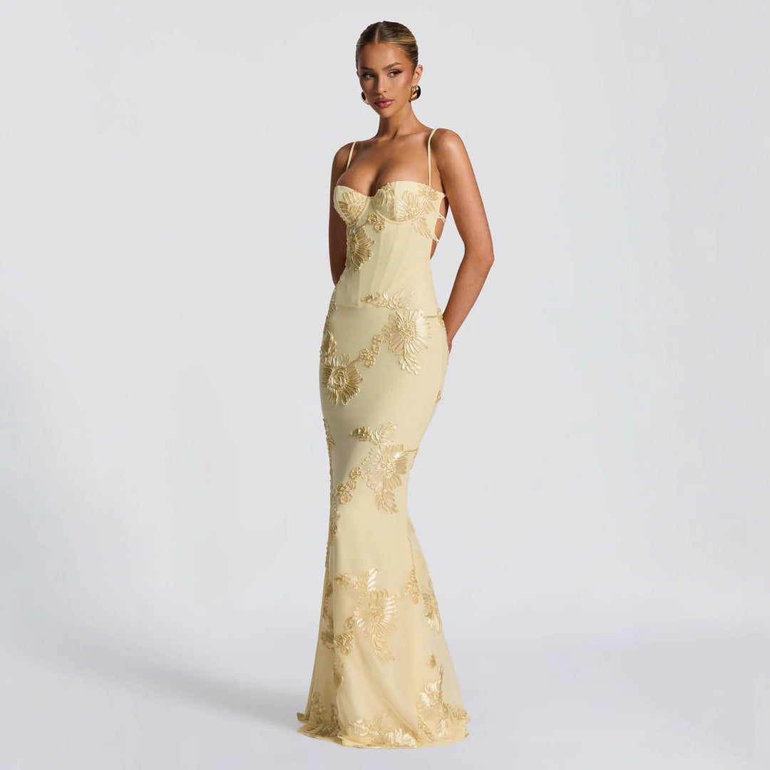 Ella | Stunning Wedding Guest Dress For Floral Formal Occasions 0