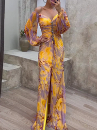 Elise | Sophistication Off Shoulder Wedding Guest Dress