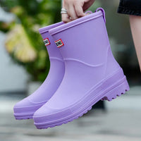 Olivia | Stylish Semi-High Waterproof Rain Boots