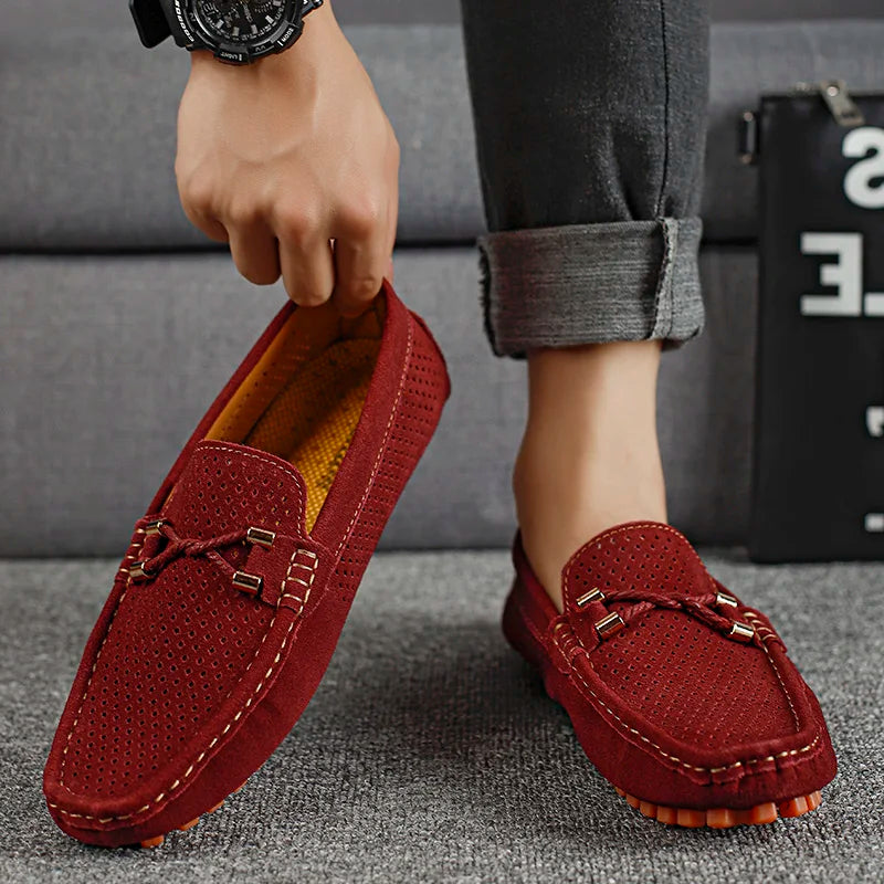 Ethan | Premium and Casual Perforated Leather Loafers 2