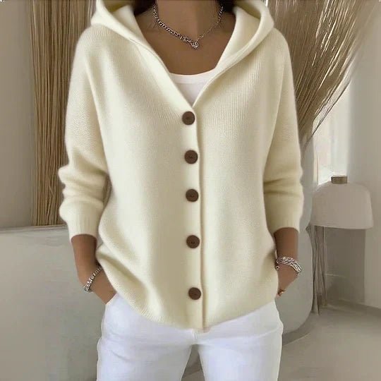 Eva | Relaxed-Fit Hooded Knit Cardigan 1