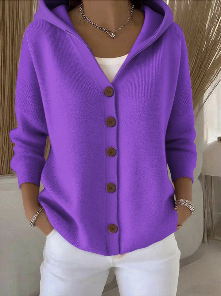 Eva | Relaxed-Fit Hooded Knit Cardigan 6