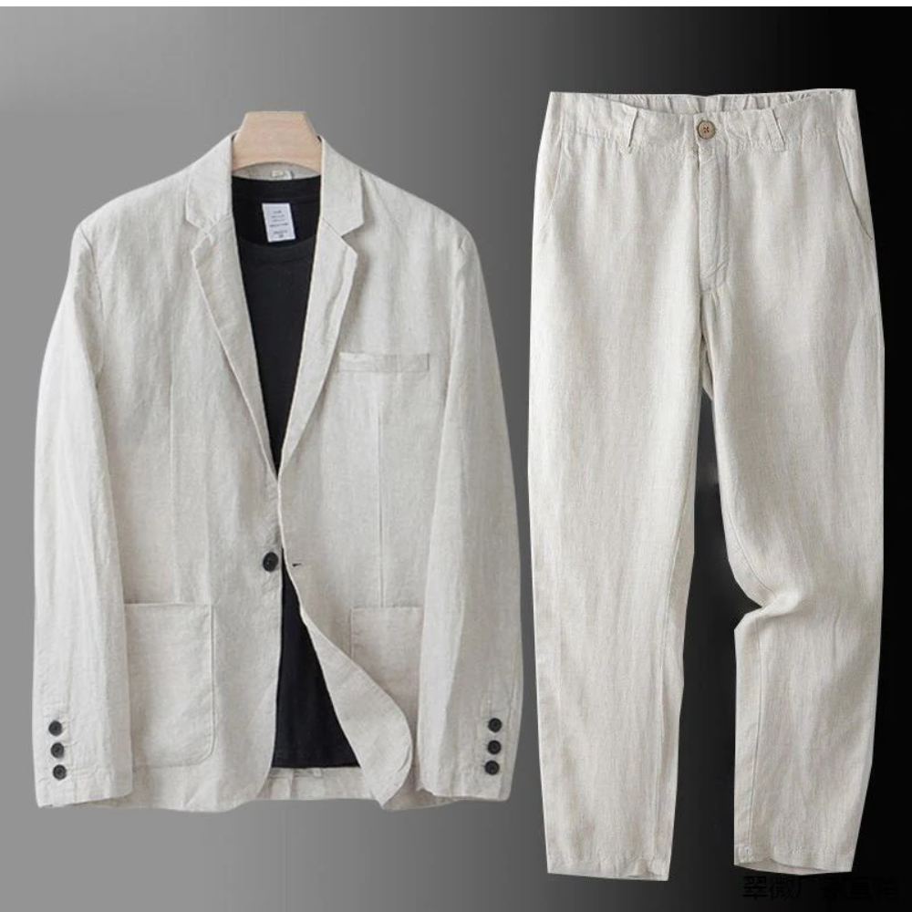 Finn | Luxurious and airy linen men's set 0