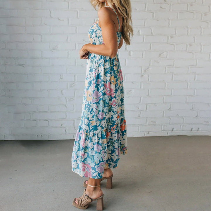 Fleuria | Elegant Floral Plus Size Maxi Dress – Comfortable & Flowy Summer Dress 3