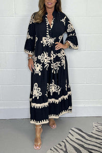Luna | Enchanting Tiered Floral Maxi Dress