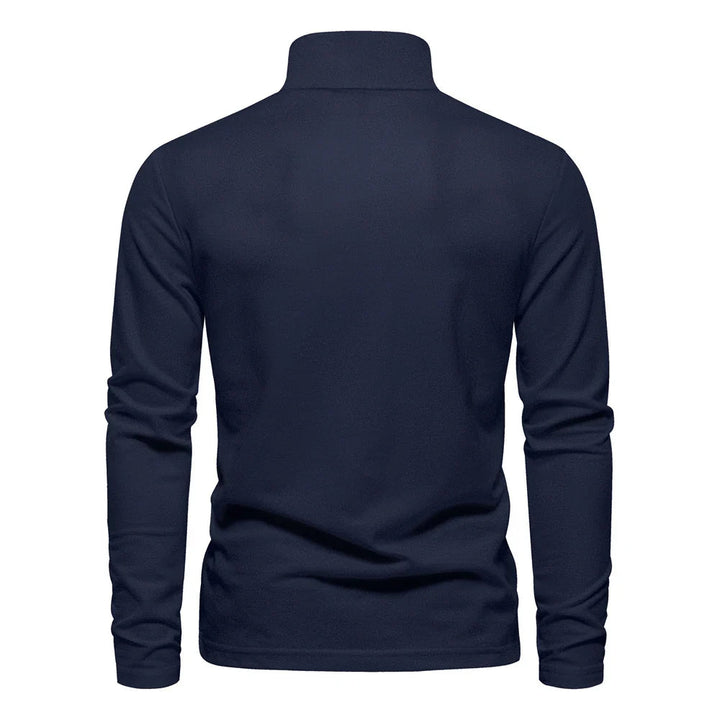 Frank | Cotton Blend Long Sleeve Polo Shirt 3