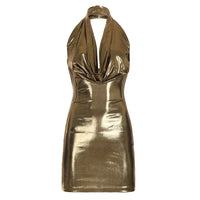 Maya | Ruffle Wrap Deep V-Neck Homecoming Dress