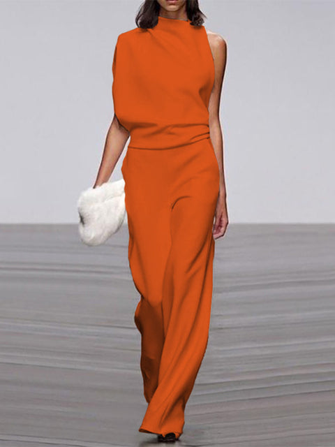 Gabriele | Trendy Sleeveless Wide-Leg Summer Jumpsuit 5