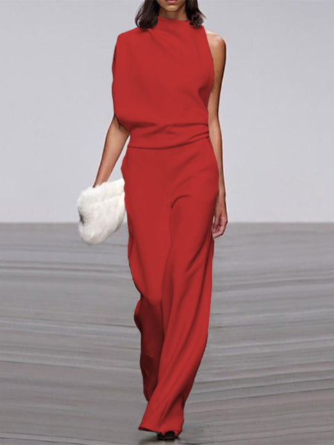 Gabriele | Trendy Sleeveless Wide-Leg Summer Jumpsuit 6