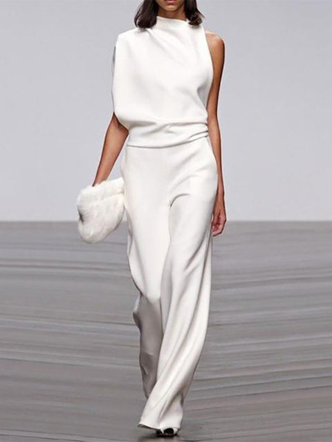 Gabriele | Trendy Sleeveless Wide-Leg Summer Jumpsuit 7