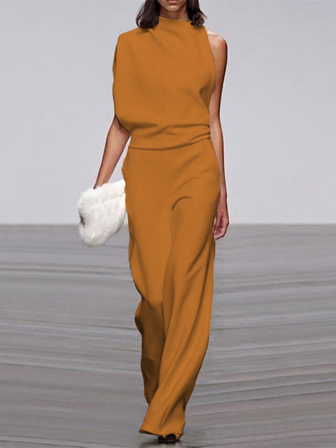 Gabriele | Trendy Sleeveless Wide-Leg Summer Jumpsuit 8