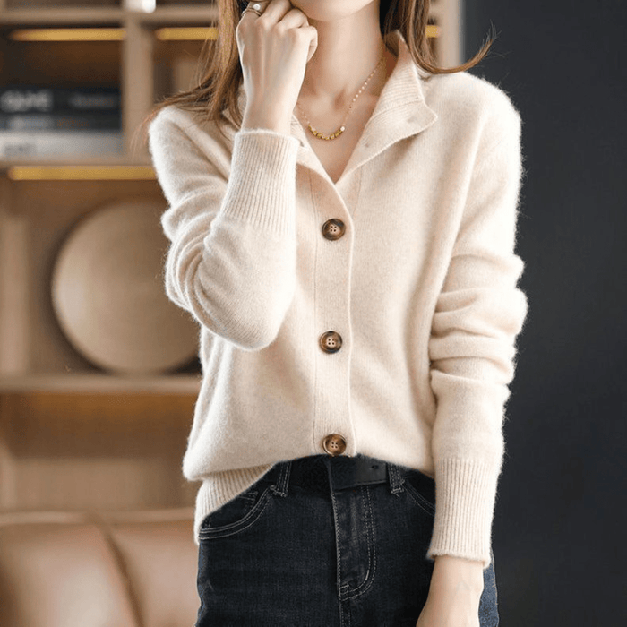 Georgina | Premium Cashmere Relaxed Fit Winter Cardigan 1