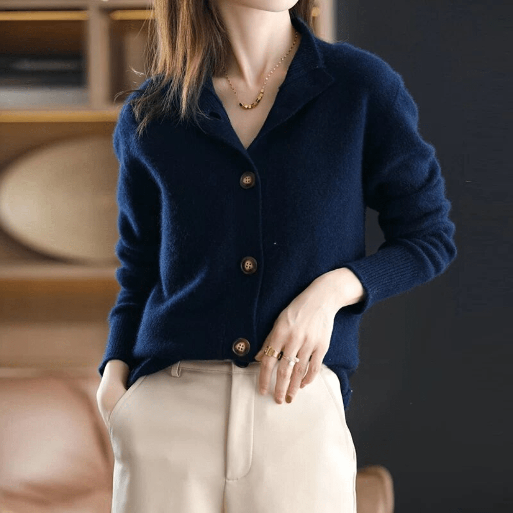 Georgina | Premium Cashmere Relaxed Fit Winter Cardigan 4