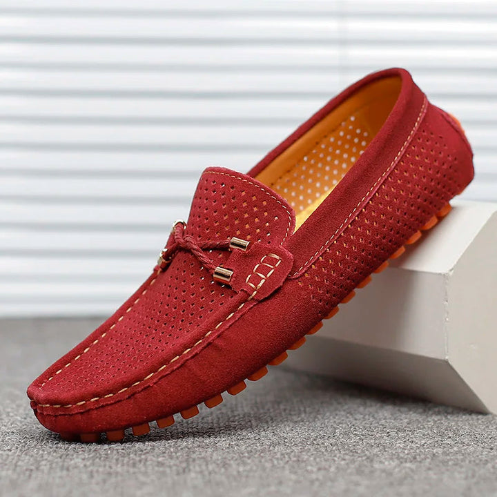 Giorgio | Stylish Black Loafers for Women – Comfortable Perforated Leather Design 9