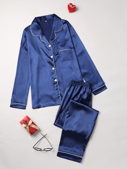 Grace | Casual silk pajama set 9