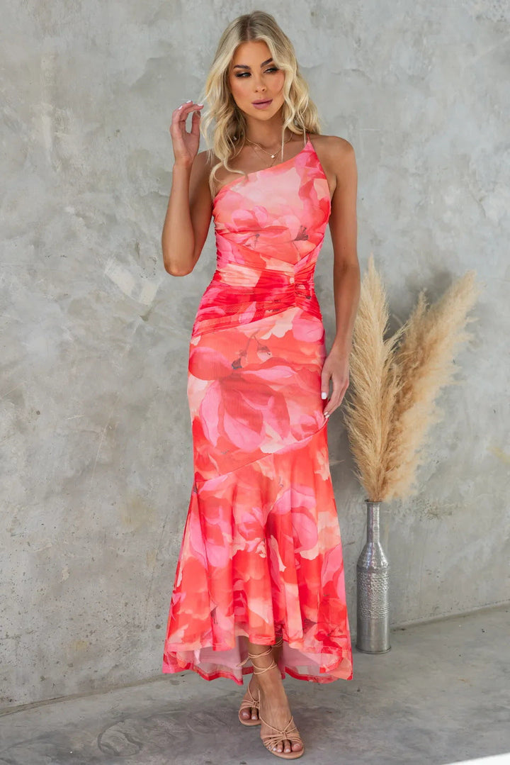 Grace | Floral Summer Flowing Fit Wedding Guest Dress 2
