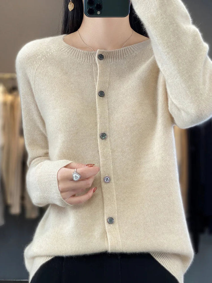 Hazel | Elegant and Versatile Buttoned Winter Cardigan 2