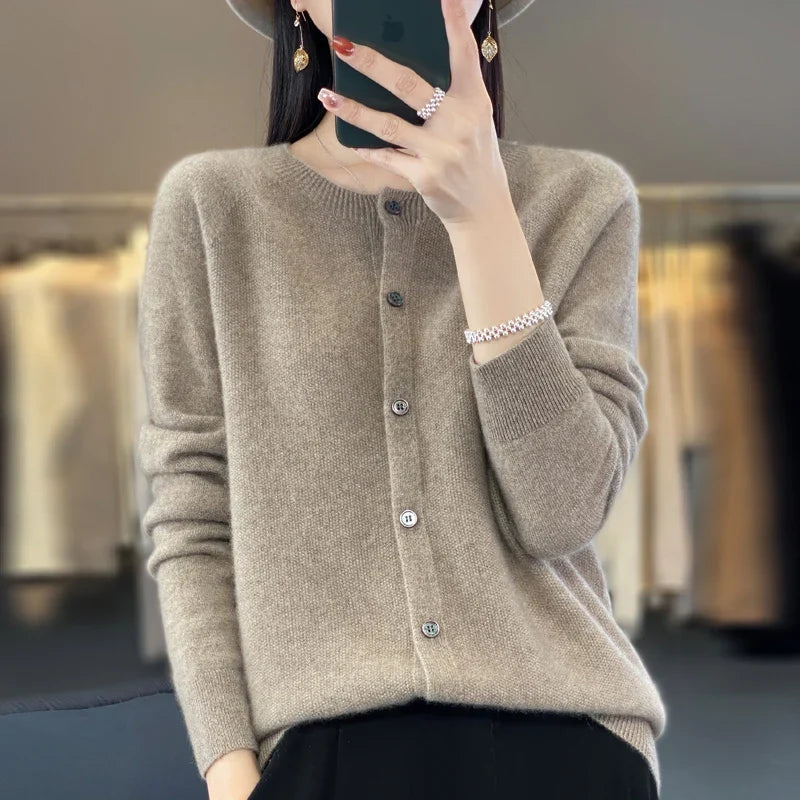 Hazel | Elegant and Versatile Buttoned Winter Cardigan 9