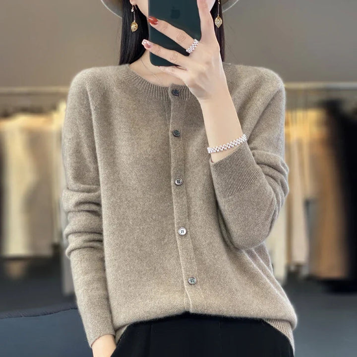 Hazel | Elegant and Versatile Buttoned Winter Cardigan 9