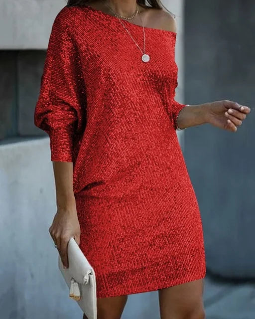 Henley | Contrast Slim Fit Sequin Evening Wear Homecoming Dress 13
