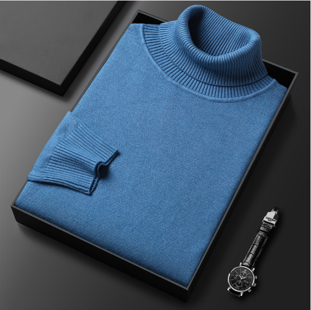 Hunter | Cashmere Cotton Turtleneck Sweater – Elegant Comfort, Versatile Fit 0