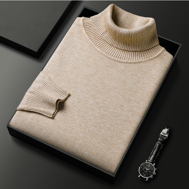 Hunter | Cashmere Cotton Turtleneck Sweater – Elegant Comfort, Versatile Fit 13