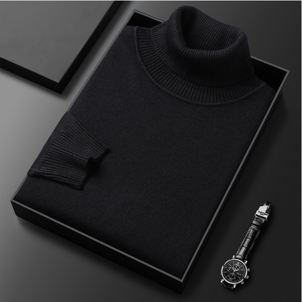 Hunter | Cashmere Cotton Turtleneck Sweater – Elegant Comfort, Versatile Fit 2