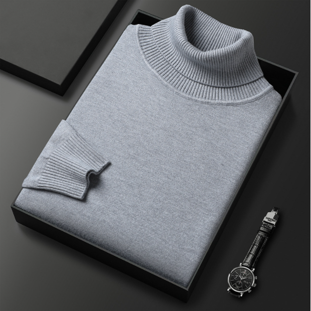 Hunter | Cashmere Cotton Turtleneck Sweater – Elegant Comfort, Versatile Fit 5