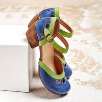 Sophia | Sophisticated and Comfortable Low Heel Sandals