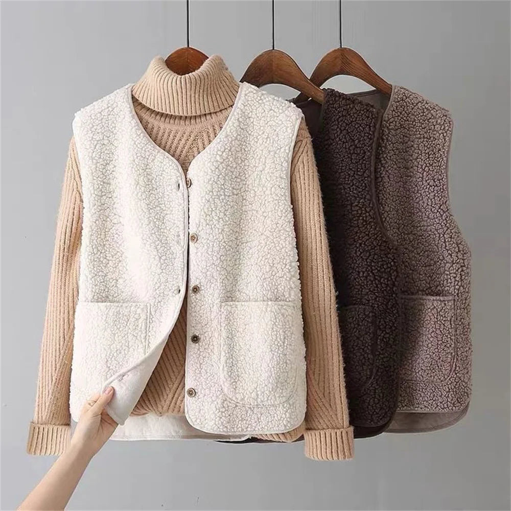 Isabella | Classic and Soft Relaxed Fit Winter Cardigan With Vest 0