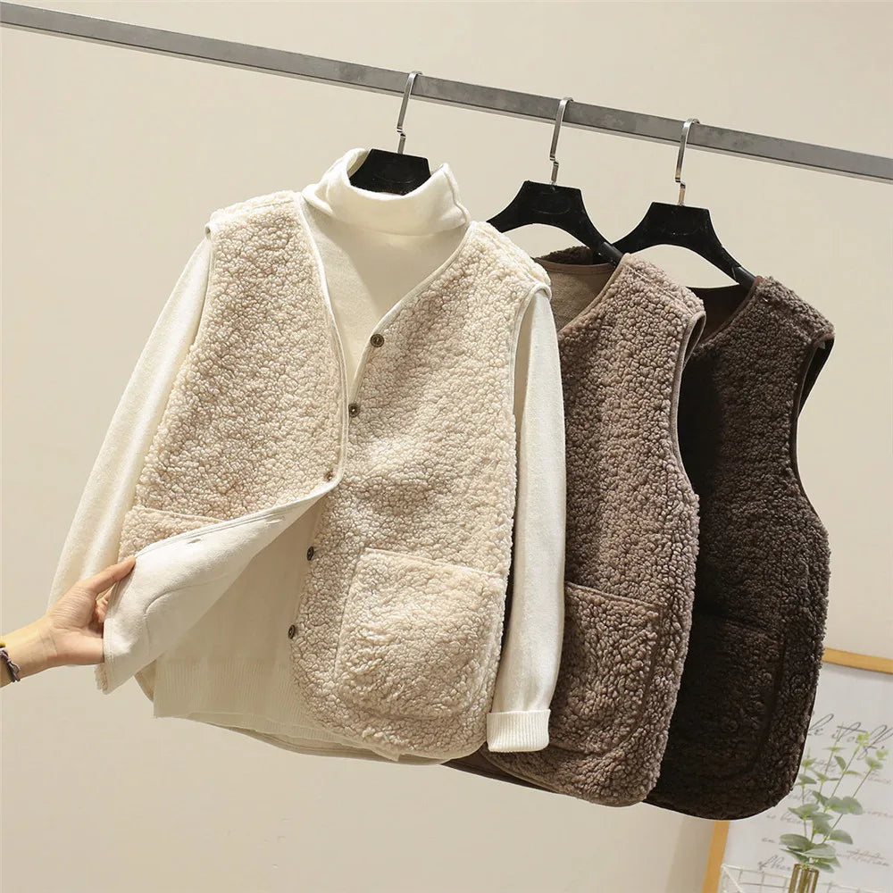 Isabella | Classic and Soft Relaxed Fit Winter Cardigan With Vest 5